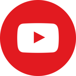 YouTubeのアイコン（円形デザイン）